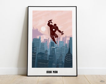 Póster minimalista inspirado en Iron Man
