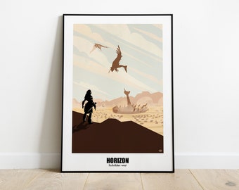 Inspired by Horizon forbidden west - minimalist poster