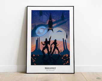 Inspired by Mass Effect - minimalist poster