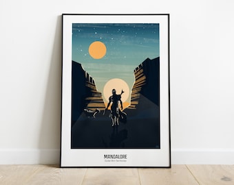 The mandalore - minimalist poster