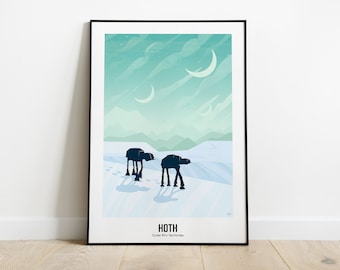 Hoth - minimalist serie poster
