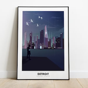 inspired by Detroit become human - minimalist poster