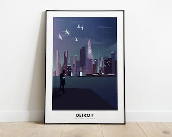 inspired by Detroit become human - minimalist poster