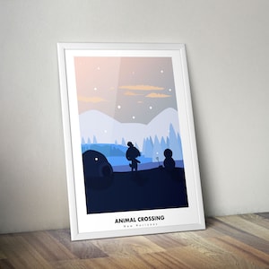 Animal Crossing minimalist poster Winter