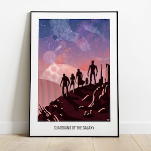 inspired by Guardians of the galaxy - minimalist poster