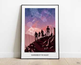 inspired by Guardians of the galaxy - minimalist poster