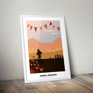 Animal Crossing minimalist poster Spring