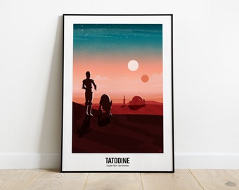 Tatooine - minimalist serie poster