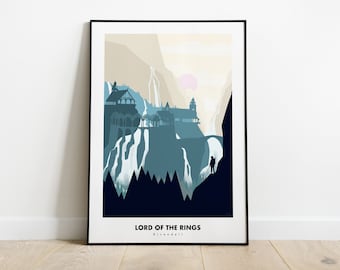 Lotr - movie inspired minimalist poster