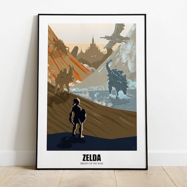 inspired by BOTW - Zelda - minimalist poster