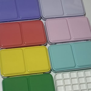 pastel watercolour palette pocket paint palette set - perfect gift for artists, outdoor travel plein air watercolour or gouache