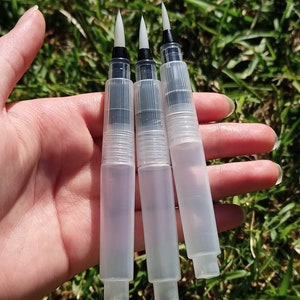 Bolígrafos de pincel de agua portátiles: juego de 3, perfectos para suministros de arte de viaje