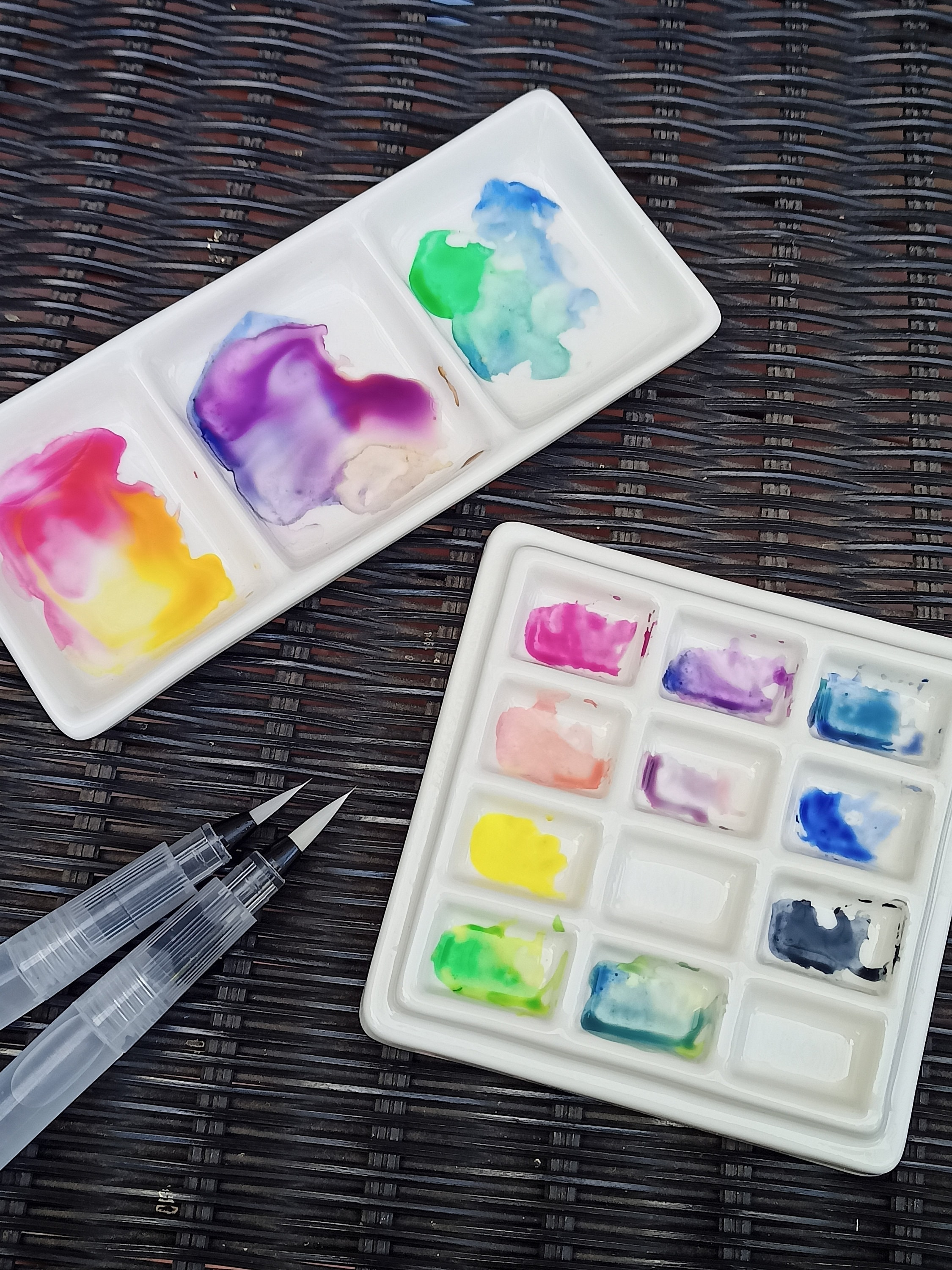 Watercolor Tiny Palette With Schmincke Pigments, Mini Travel