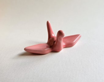 origami crane brush holder