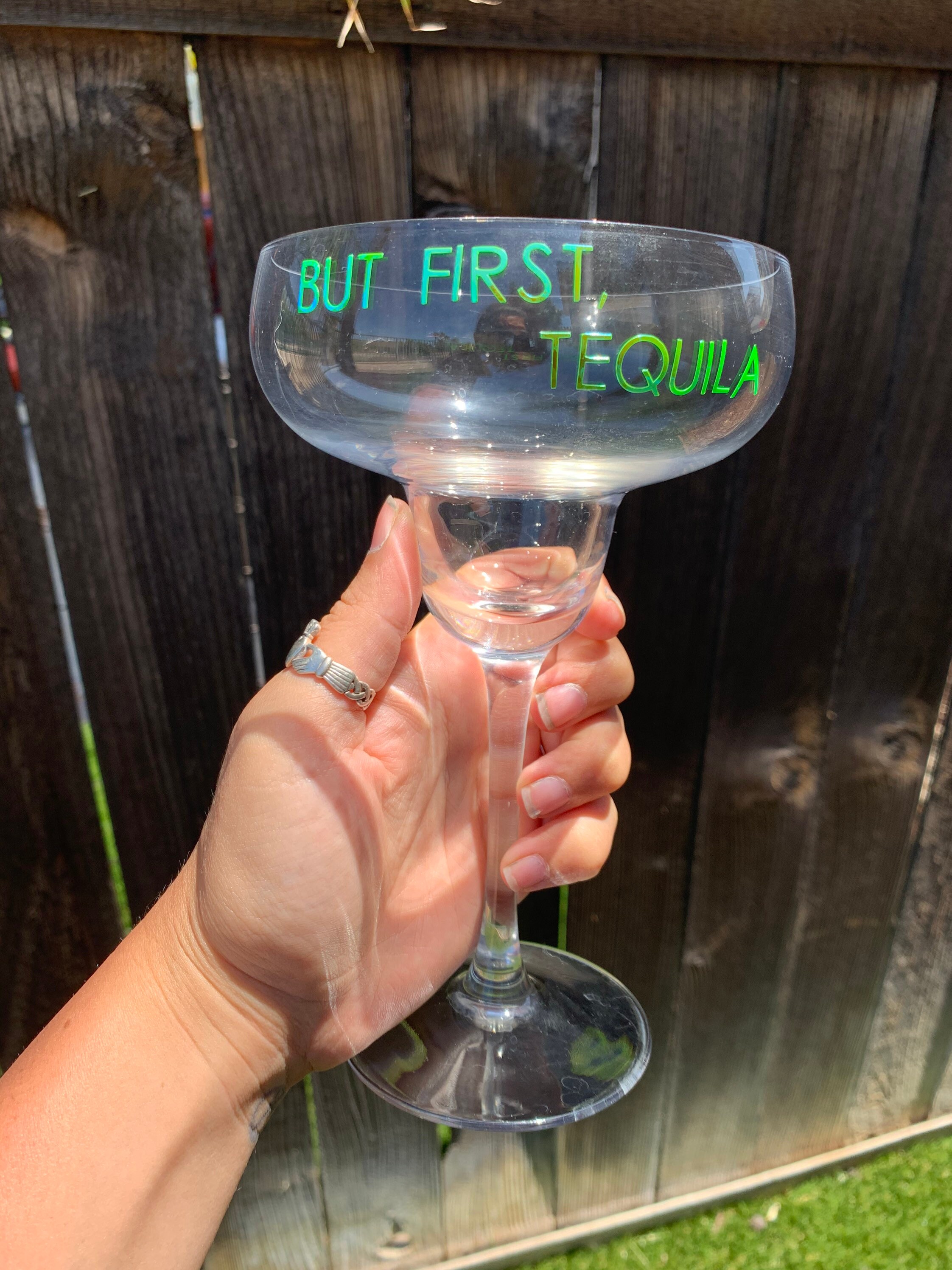 Custom Margarita Glasses with Cute Sentiments. Custom Etsy