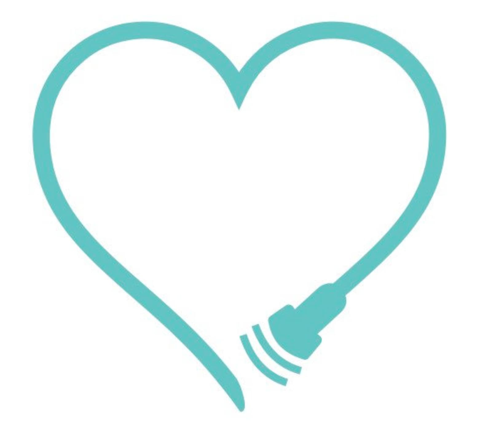 Ultrasound Probe Heart Vinyl Decal. Sonographer Vinyl Decal. Etsy