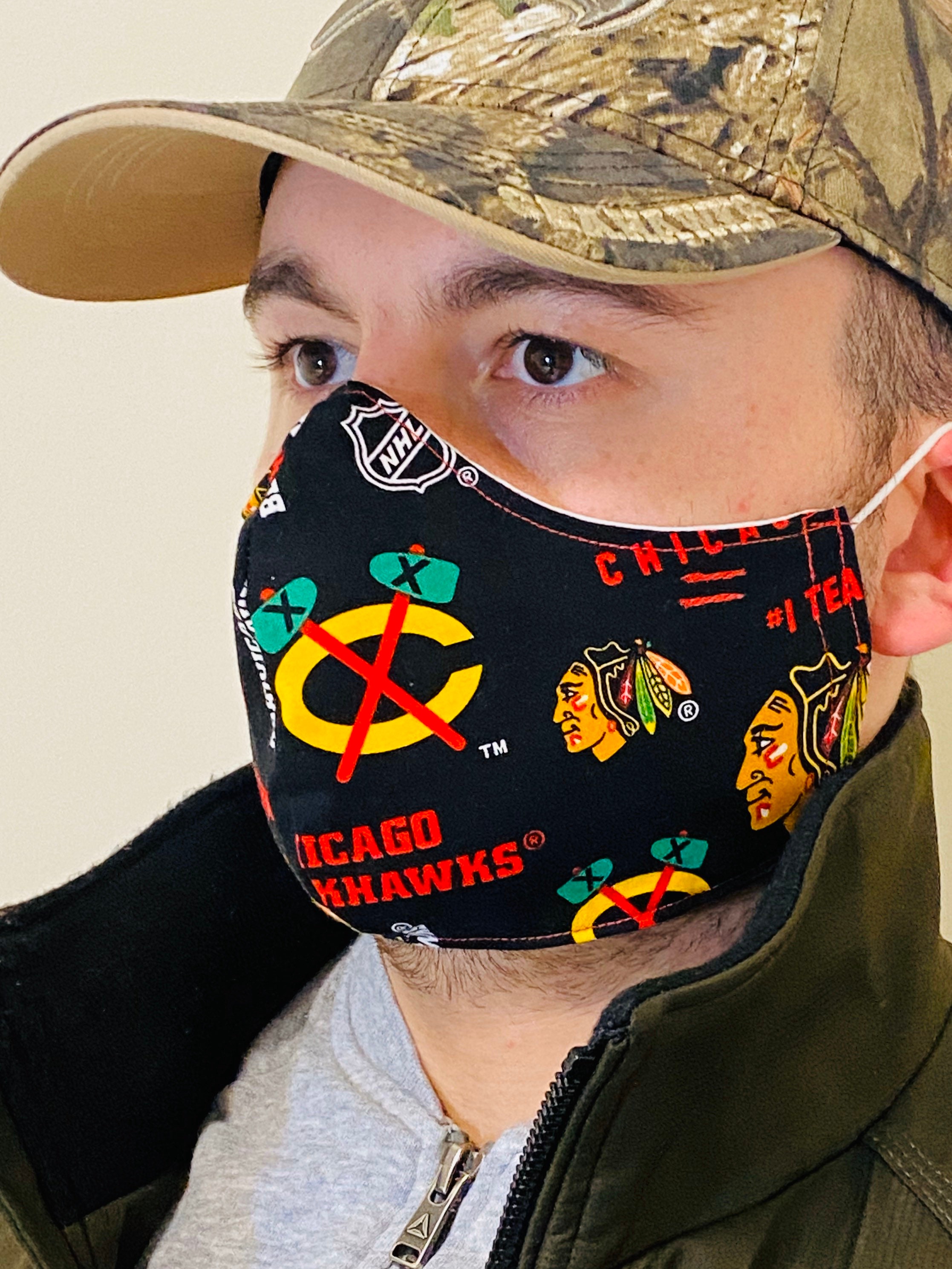 Plain Solid Black face mask Style Filtered Reusable Face Etsy