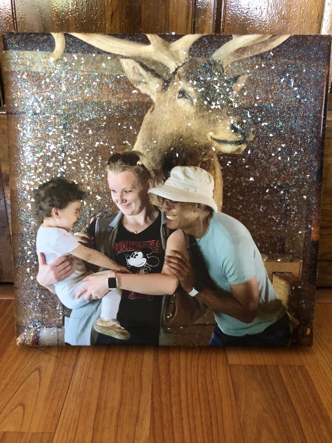 Diamond Dust Covered Canvas Glitter Canvas Glitter Photo Etsy