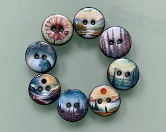 8 "Keep Calm" buttons, 22 mm