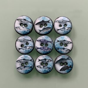9 buttons “Like a fish in water” 20 mm