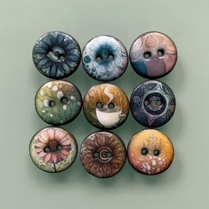 9 "Keep Calm" buttons, 20 mm