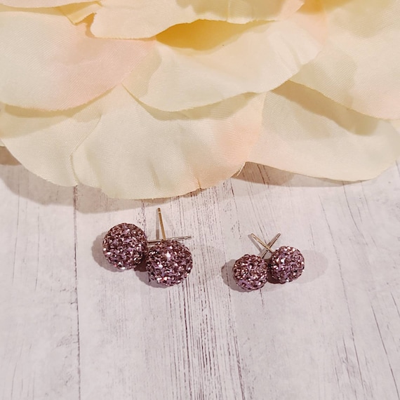 Crystal Ball Stud Earrings Sterling Silver 8mm Made with Swarovski(R) Crystal Balls Crystal Ball Stud Earrings Sterling Silver 8mm Made with Swarovski(R) Crystal Balls