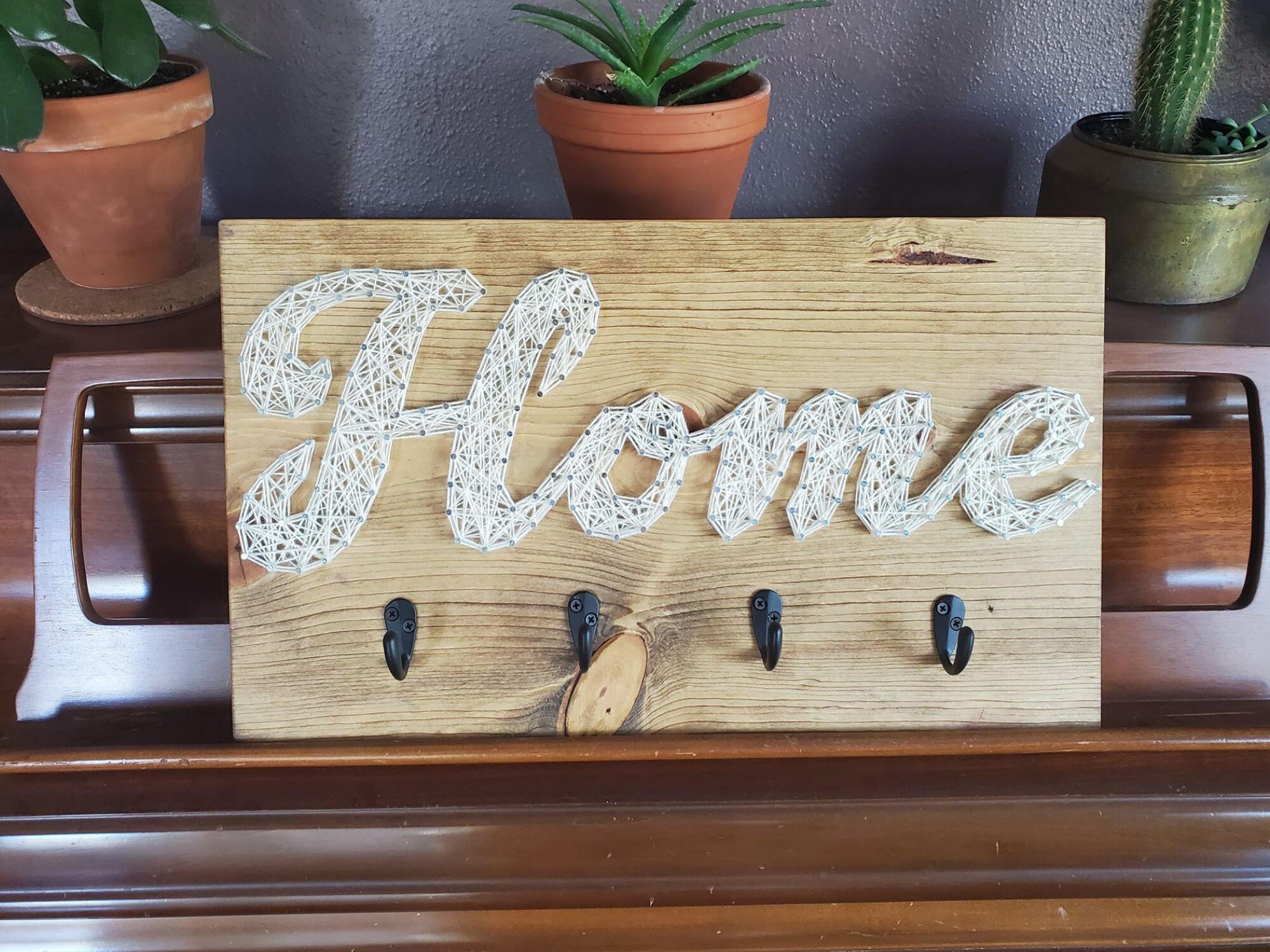 Home Keyholder String Art Etsy