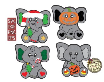 Download Cute Elephant Svg Etsy