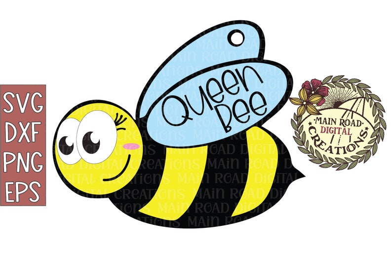 Download Cute Bumble Bee SVG-Queen Bee Keychain SVG-Acrylic ...