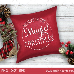 Believe in the Magic of Christmas- Round SVG for Christmas