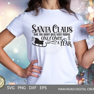 Funny Christmas SVG-Santa Claus Sarcastic Christmas Quote