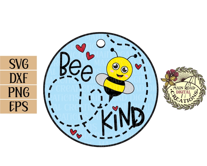 Download Bee Kind-Cute Bee-SVG-Acrylic Keychain SVG File-Cute Bug ...