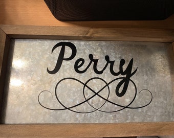 Last name wall decor