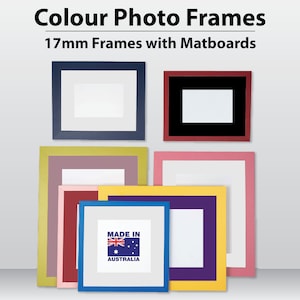 Colour Photo Frames 17mm Wide w/Matboards