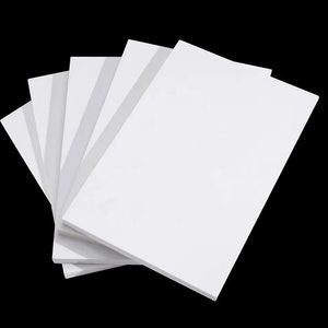 White 5mm Thick Foamboard - PACK OF FIVE - Backing Board, Extra Rigid Core, Acid Free