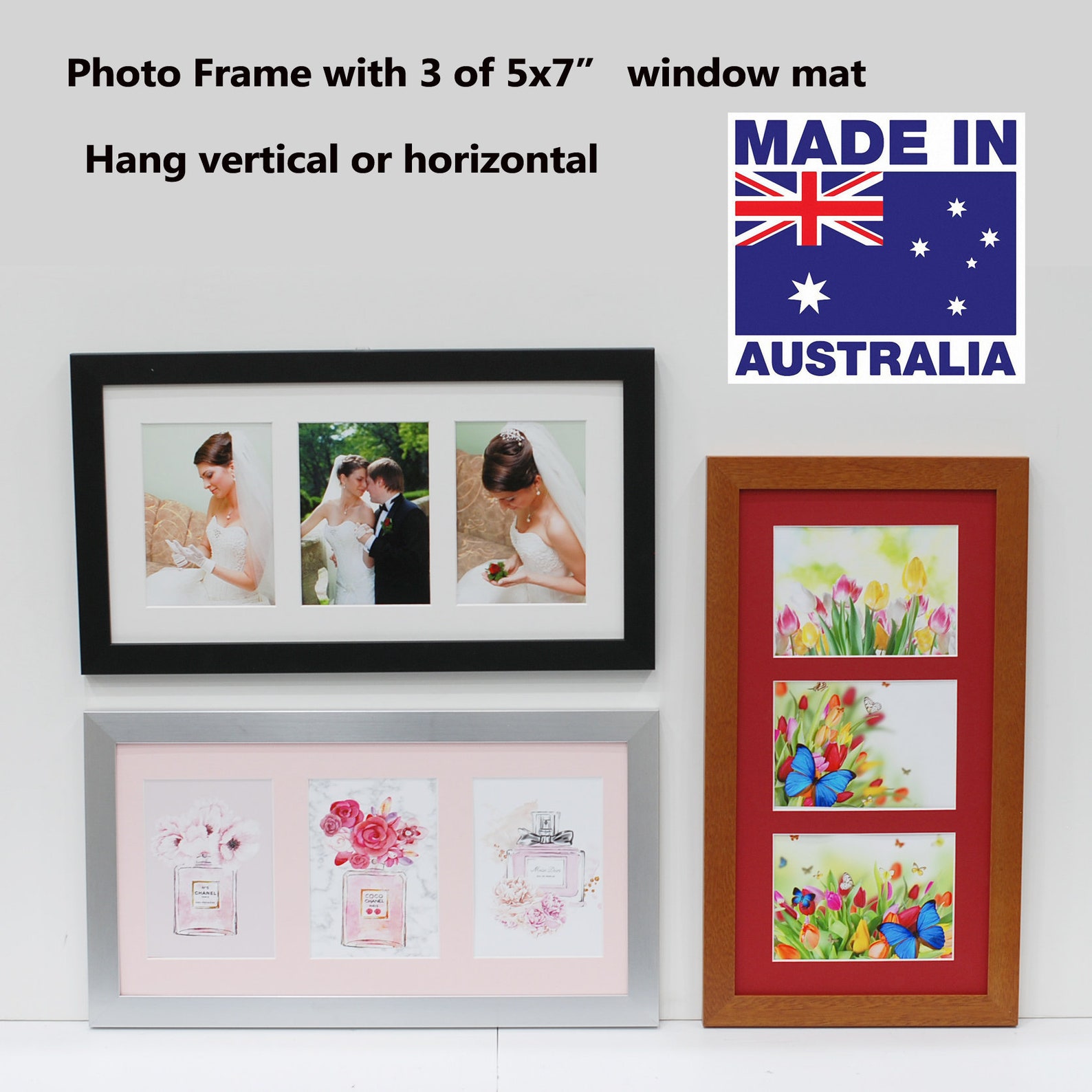 3-in-1 Photo Frame 5x7 Windows | Etsy