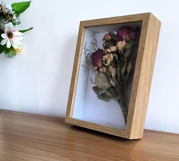 Deep Wooden Box Frame With Mat, Memory Display Case - Etsy Australia