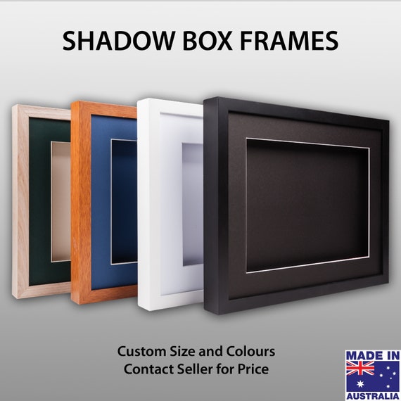 White Shadow Box Frames Etsy Australia