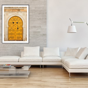 Traditional Door in the Medina of Tunis, Tunisia - Gallery Frame
