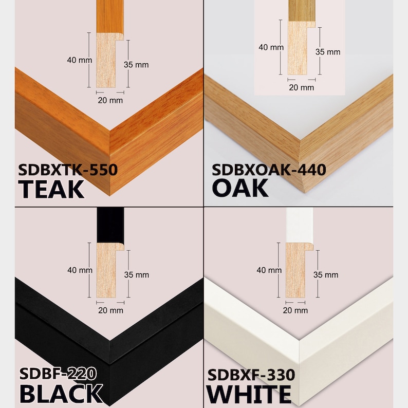 Oak Shadow Box Frames Etsy