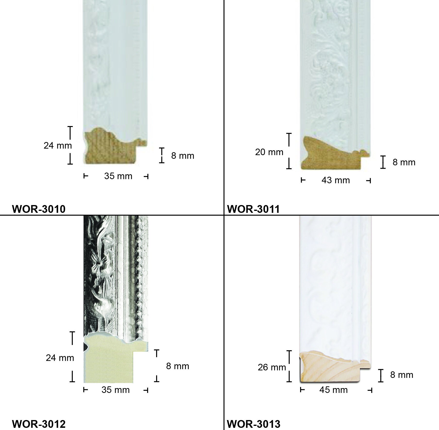 Extra Large Ornate White Timber Frames A2 A1 A0 Etsy Australia