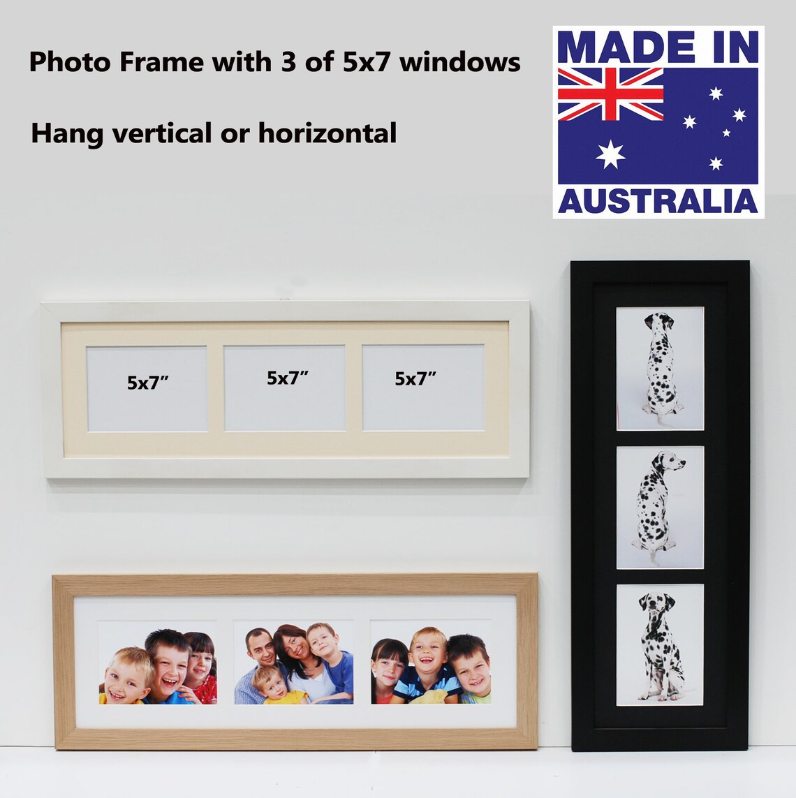 3in1 Photo Frame 5x7 Windows Etsy
