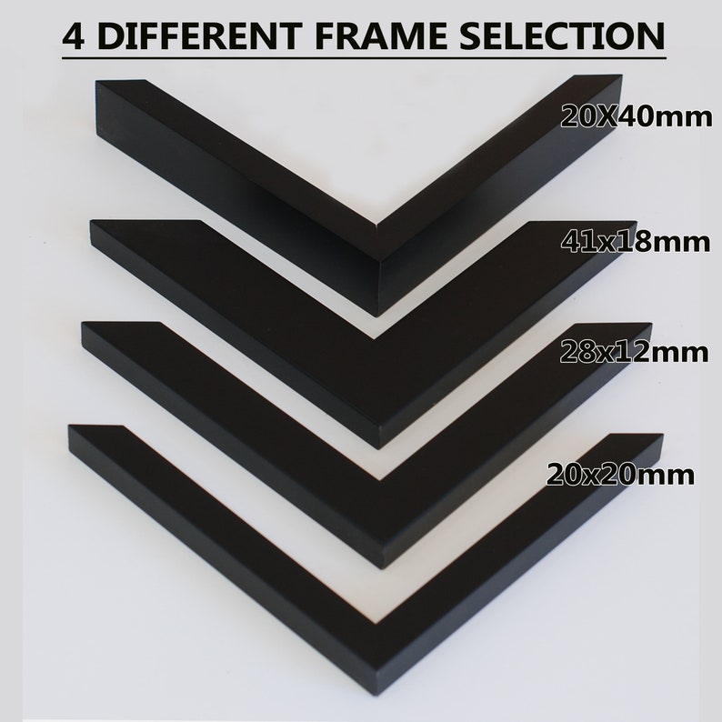 Black Photo Frames A4 A3 & 12x18 Size Etsy Australia