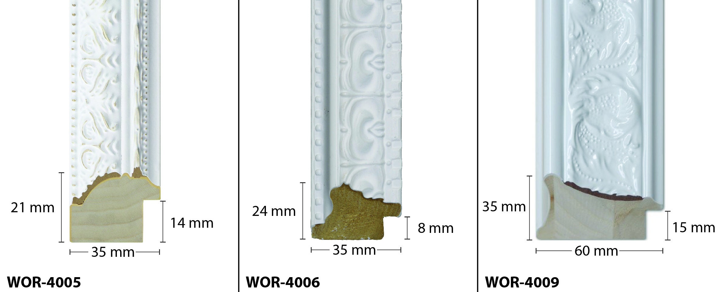 Extra Large Ornate White Timber Frames A2 A1 A0 Etsy