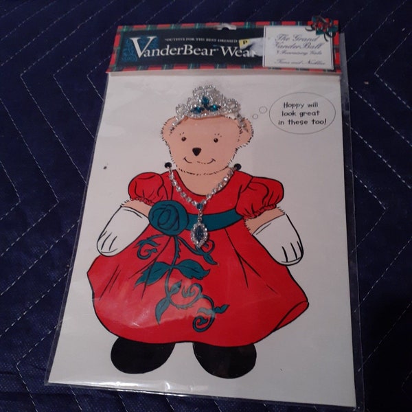 The Grand Vander Ball Muffy Vanderbear Tiara & Necklace - Vintage 1997 NEW