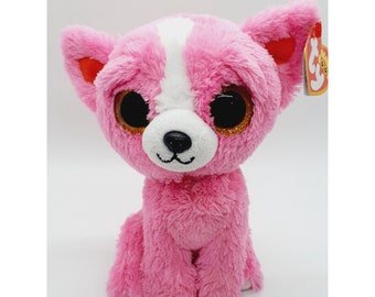 TY "Pashun" the Pink Chihuahua Dog Beanie Boo Baby - Rare Find!