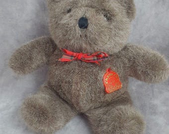 Vintage Teddy Bear Plush Charm Co Jointed White Flocked Nose