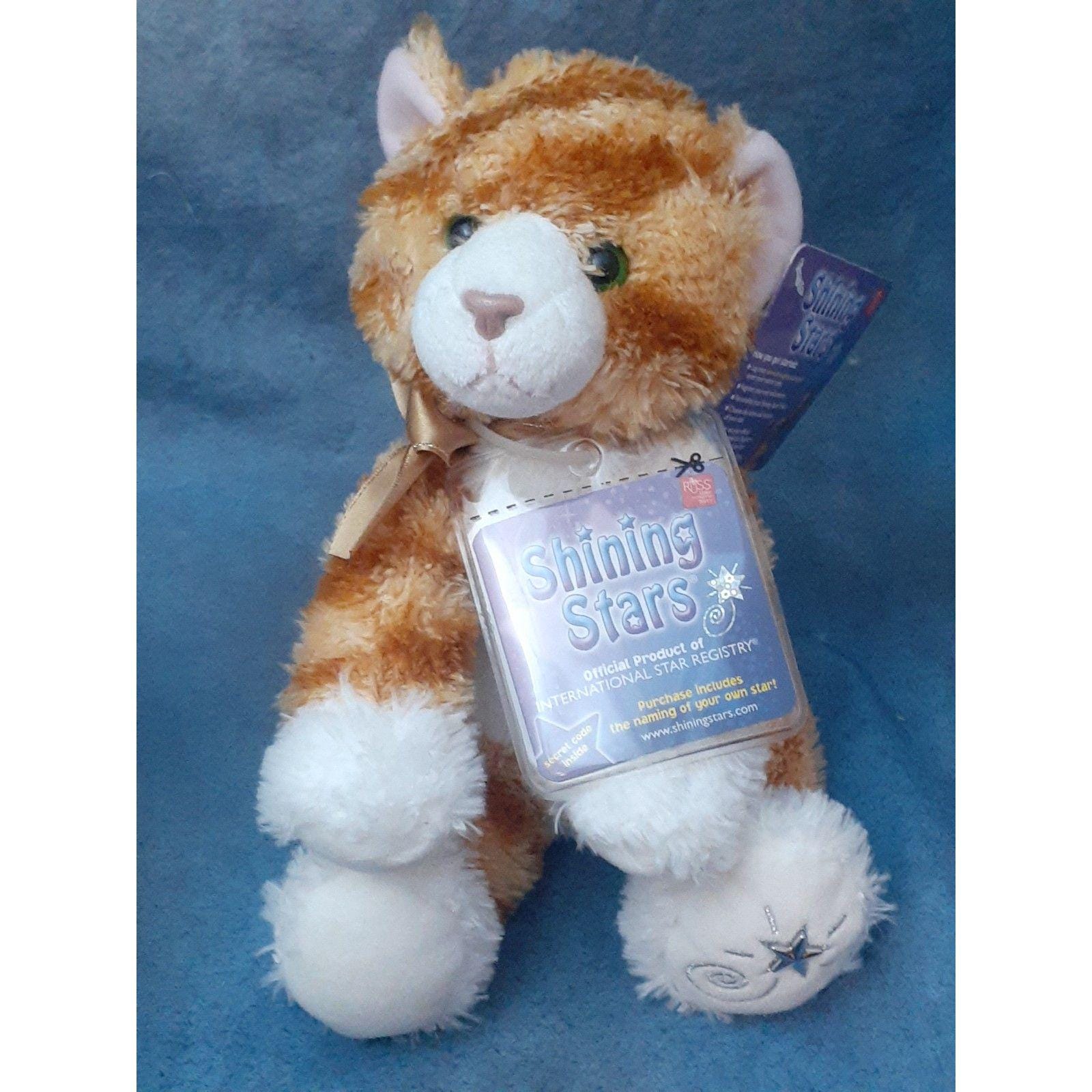 RUSS Shining Stars Orange Tabby Kitty Cat Plush - (8 Inches) - New