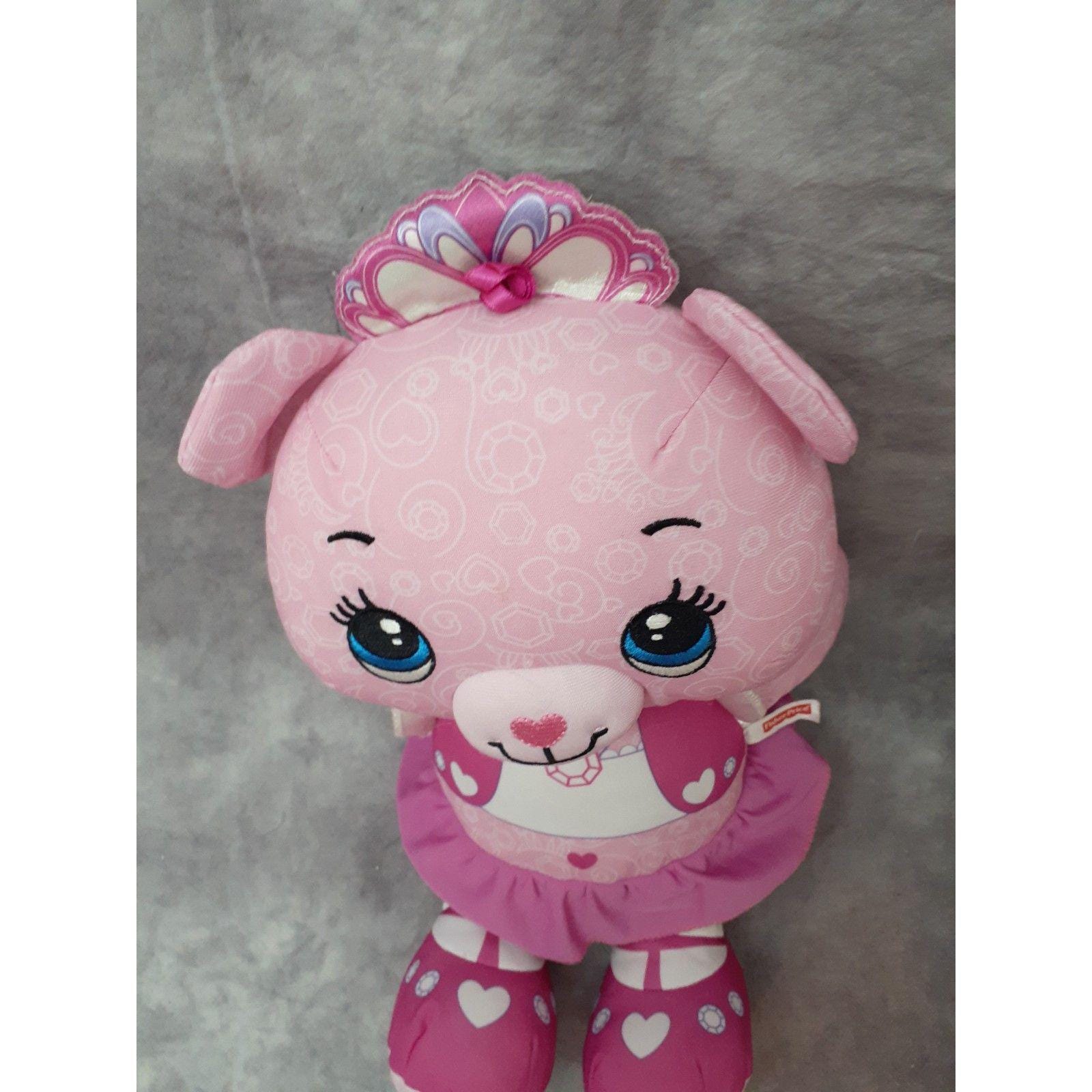 Fisher Price Pink Princess Doodle Bear Plush Stuffed Animal