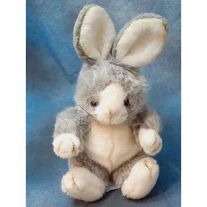 Jerry Elsner Vintage Bunny Rabbit Plush + Extra Bonus white Bunny - Rare Find!